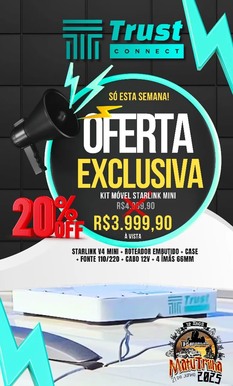 Kit Móvel Starlink Mini - Oferta Exclusiva!