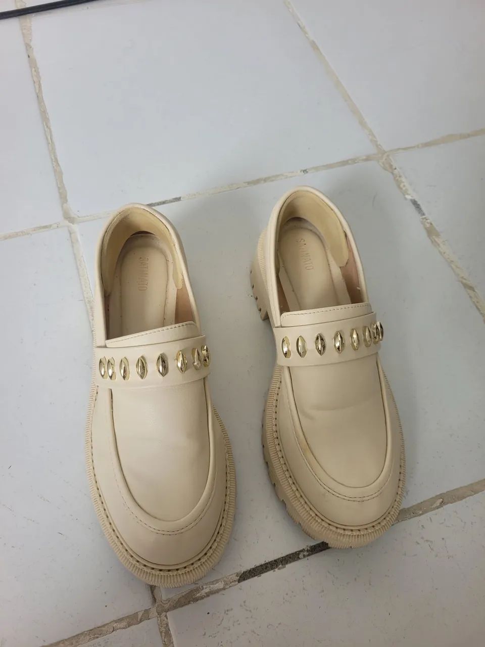 Sapato Casual Bege tamanho 37 - Foto 3