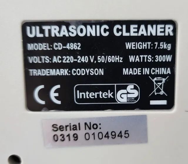 Limpador ultrassônico comercial - Modelo: CD-4862 - Foto 4
