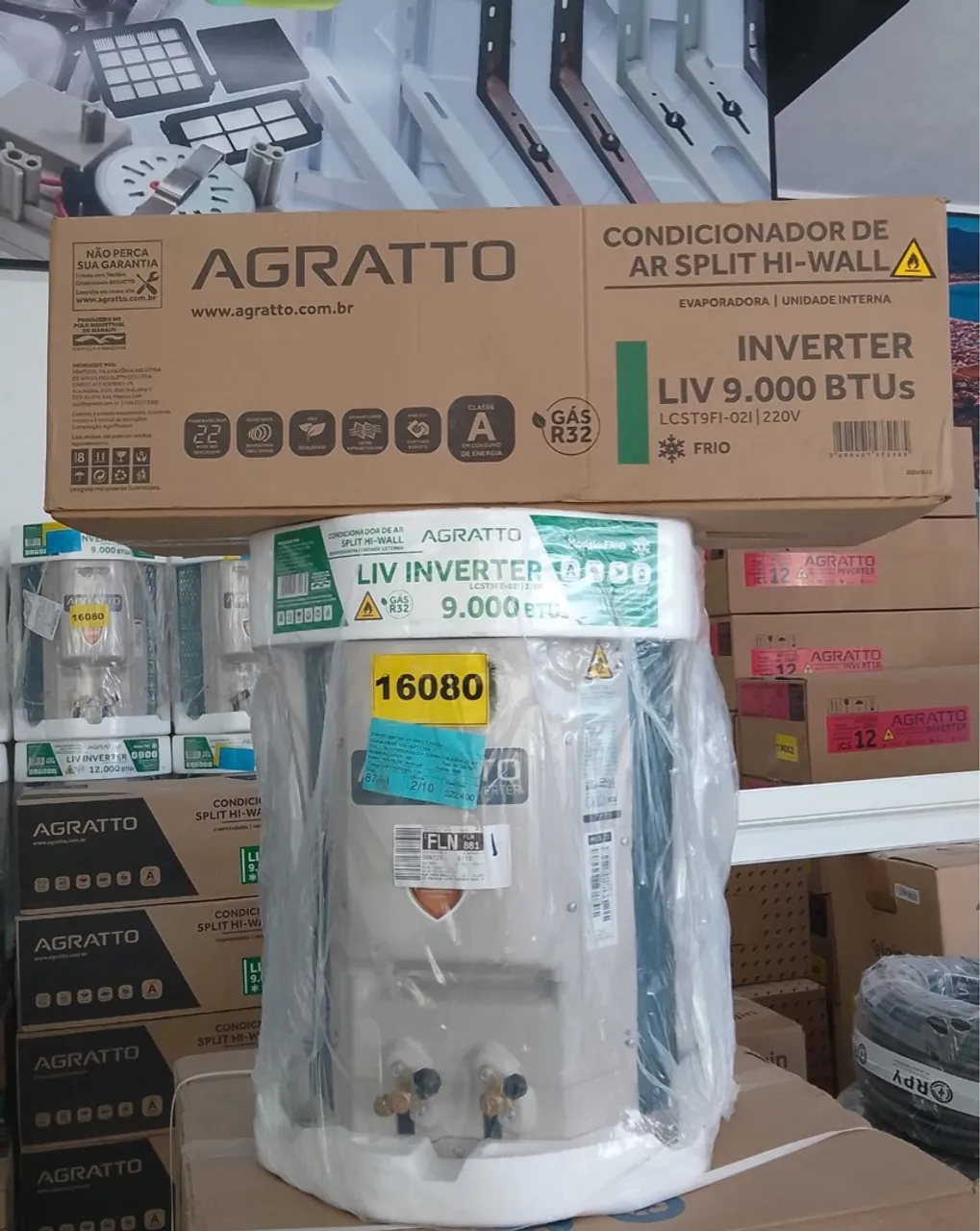 Ar Condicionado Split Hi-Wall Agratto Inverter 9.000 BTUs