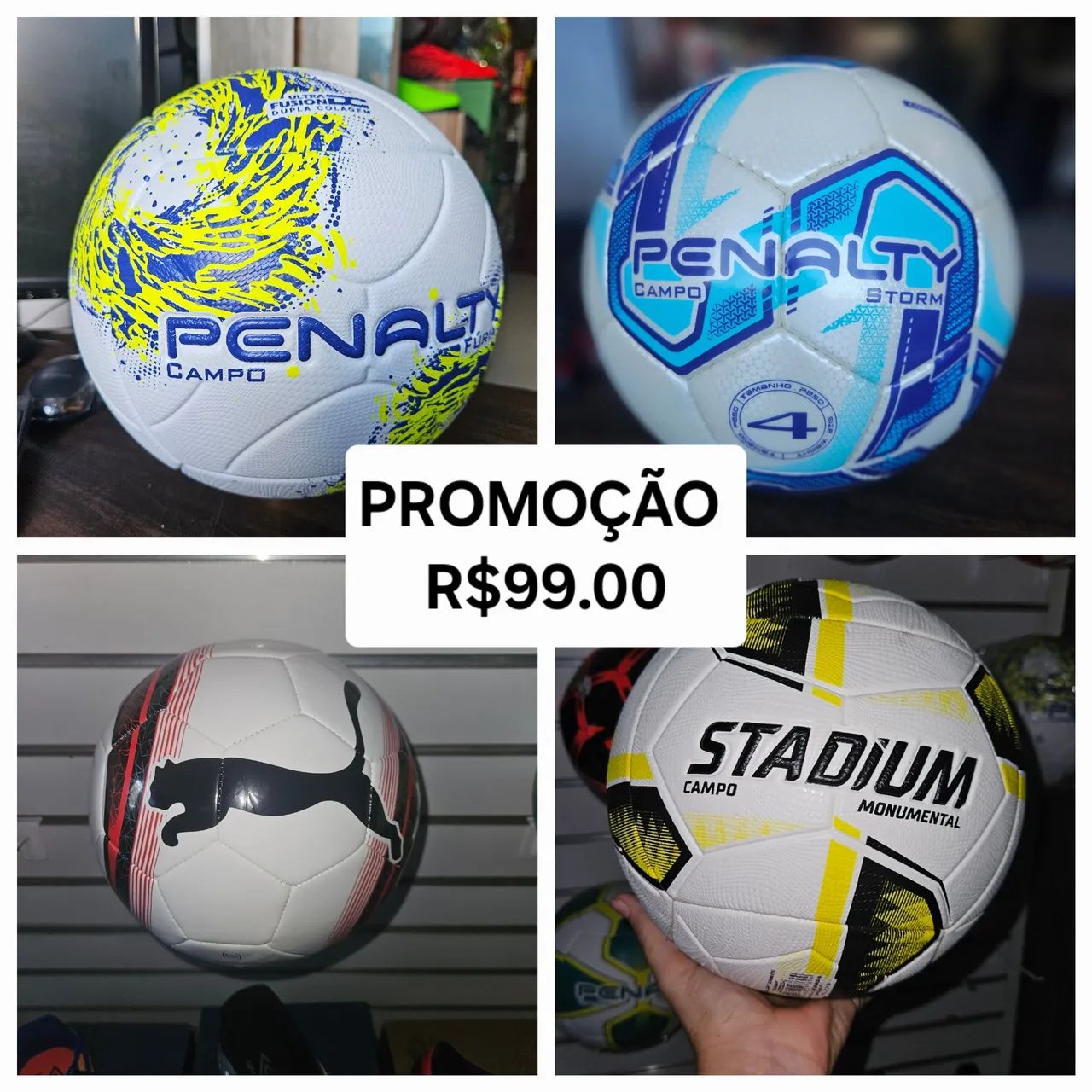 Bolas de Futebol Penalty e Stadium - Promoção!