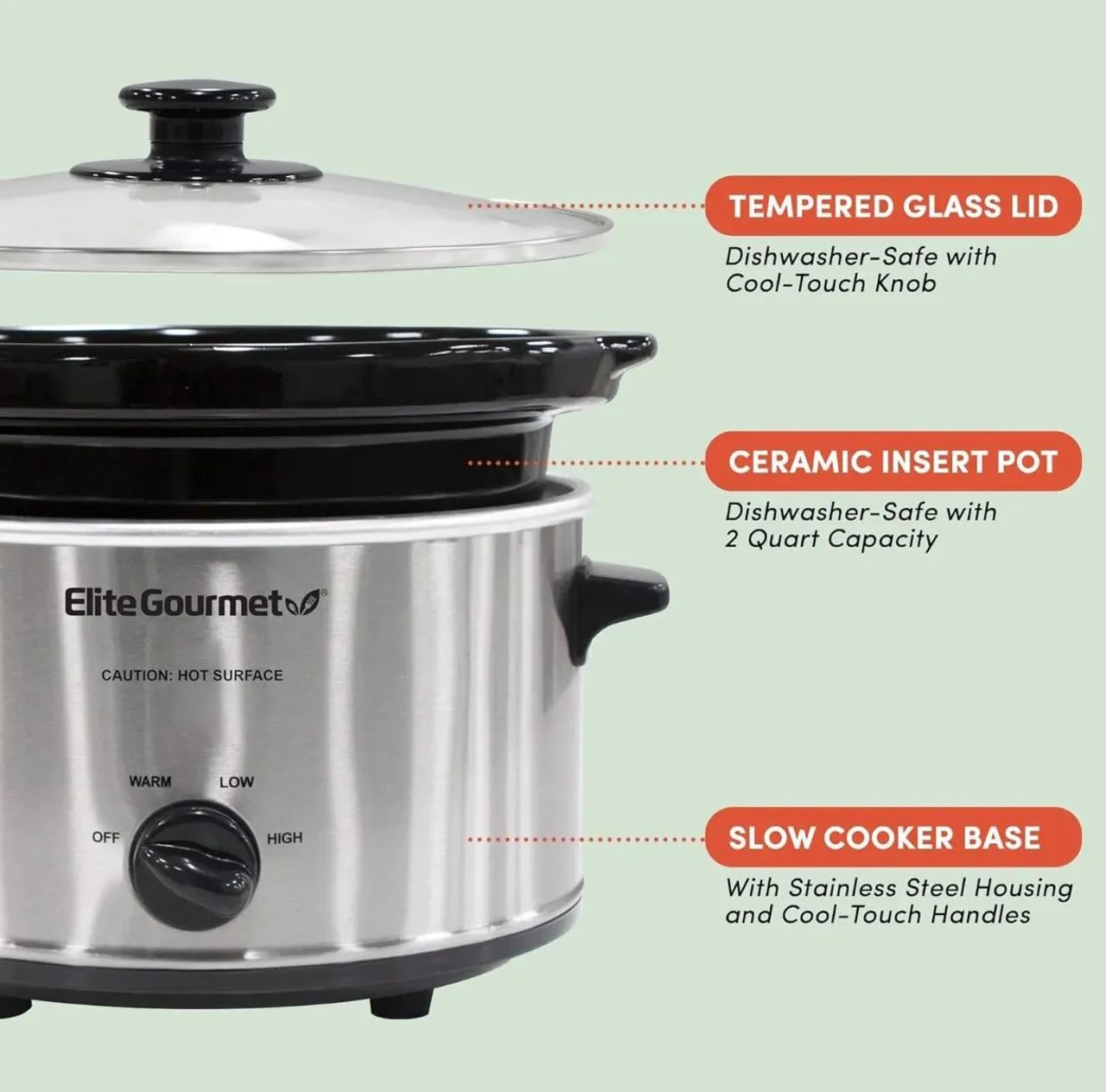 Elite Gourmet MST-275XP elektrische elektrische ovalen instelbare temperatuur, voorgerechten, sauzen, stoofschotels en dips, glazen deksel en pan vaatwasmachinebestendig, 2,27 l, violet Elite Gourmet MST-275XP elektrische elektrische ovalen instelbare temperatuur, voorgerechten, sauzen, stoofschotels en dips, glazen deksel en pan vaatwasmachinebestendig, 2,27 l, violet