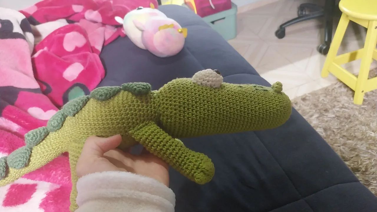 Crocodilo de Pelúcia - Brinquedo para Crianças - Foto 2