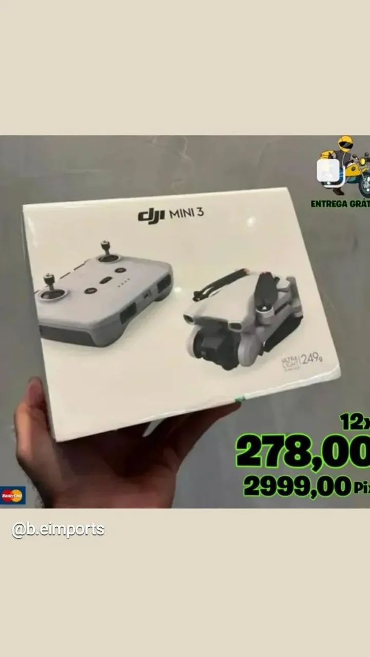 MINI 3 DJI - DRONE - ACEITAMOS TODOS OS CARTÕES  - Foto 2