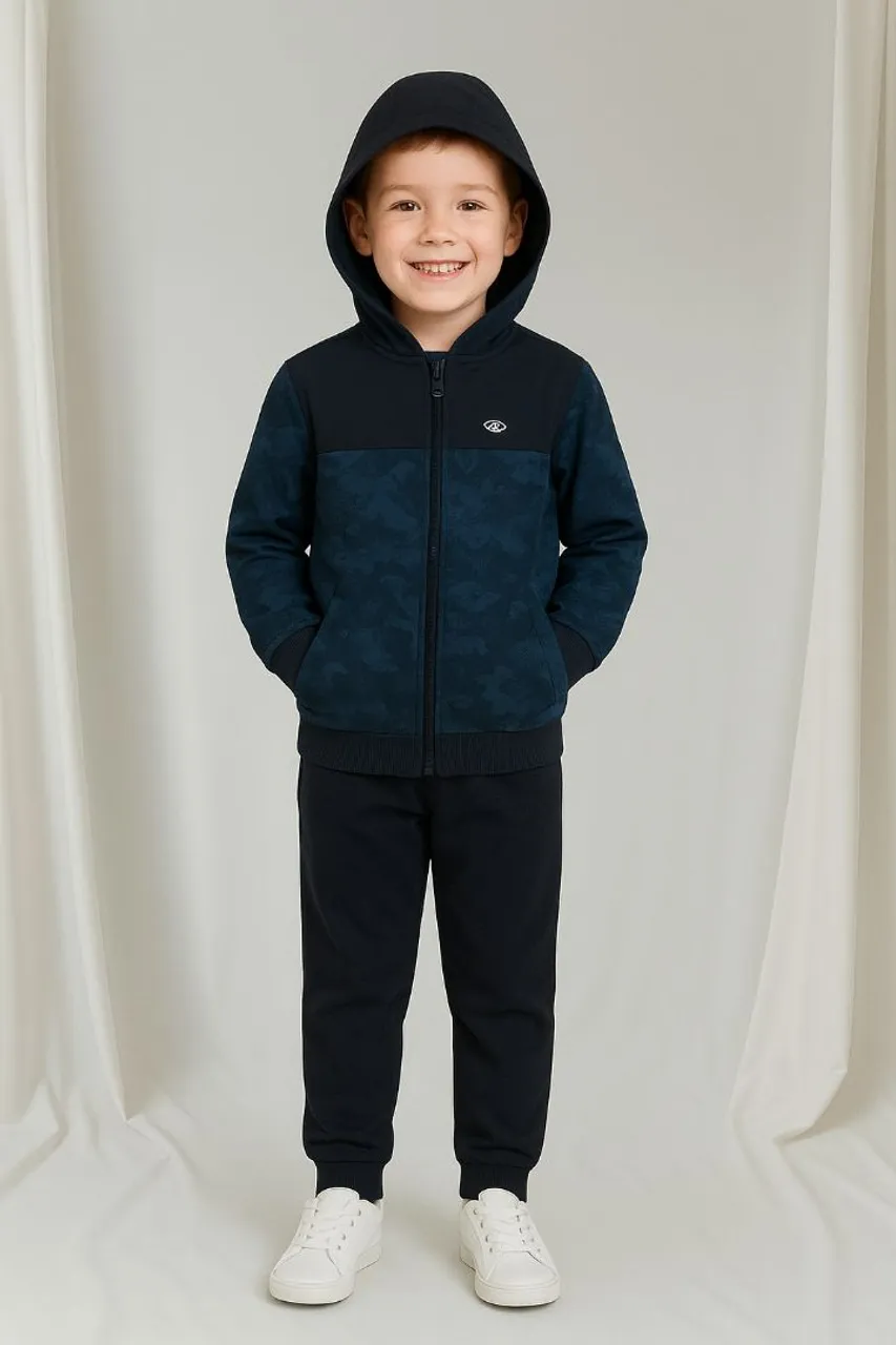 Conjunto de Moletom Masculino Infantil Camuflado Tamanho 6 anos