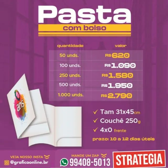 Pasta Personalizada Documentos A4 Gráfica - Foto 2