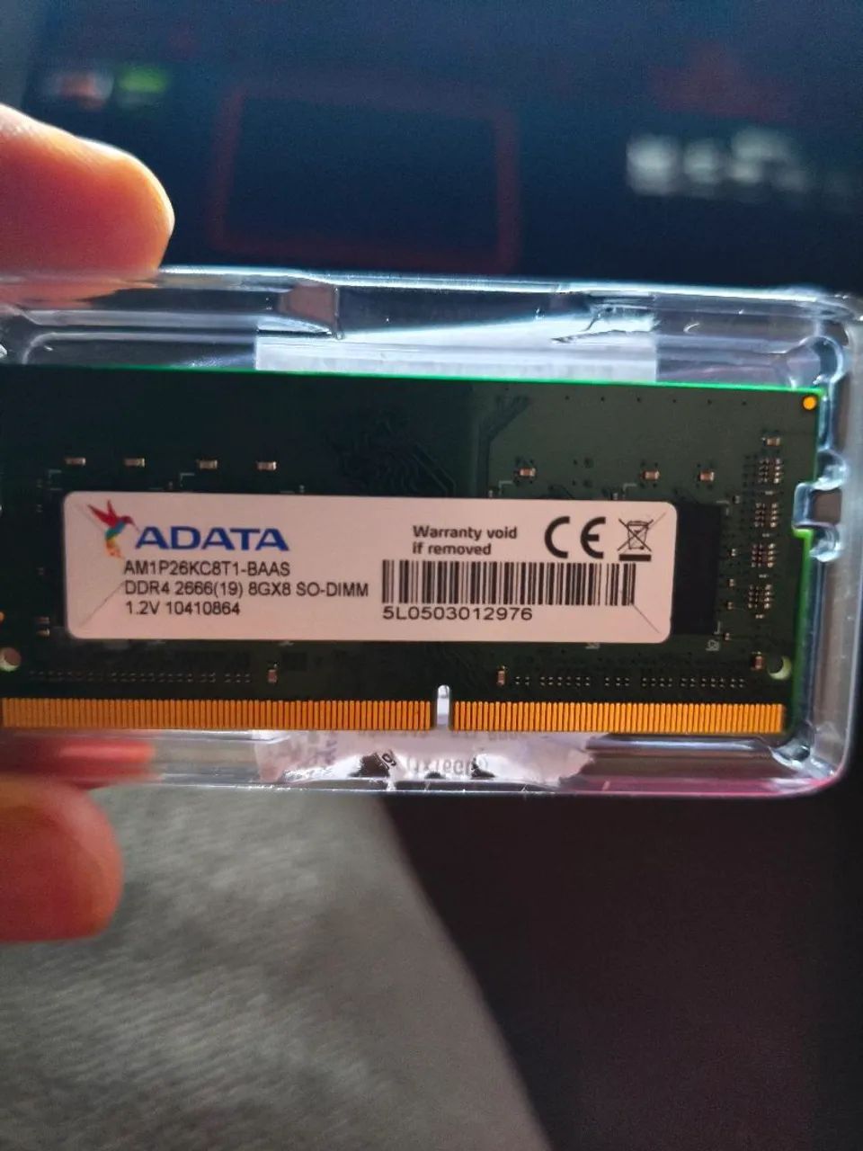 Memória RAM AData 8GB DDR4 2666MHz SO-DIMM