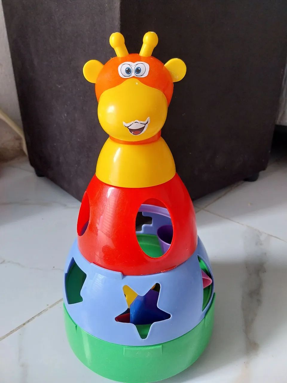 Brinquedo Empilhadinho Girafa - Diversão para Bebês! - Foto 2