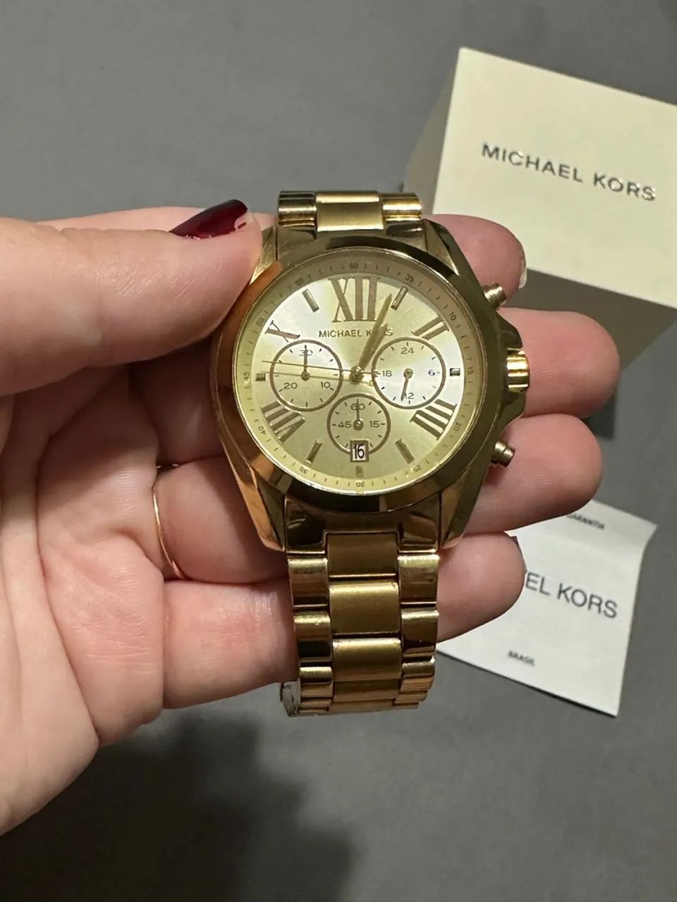 Relógio Michael Kors Dourado - Original - Foto 3