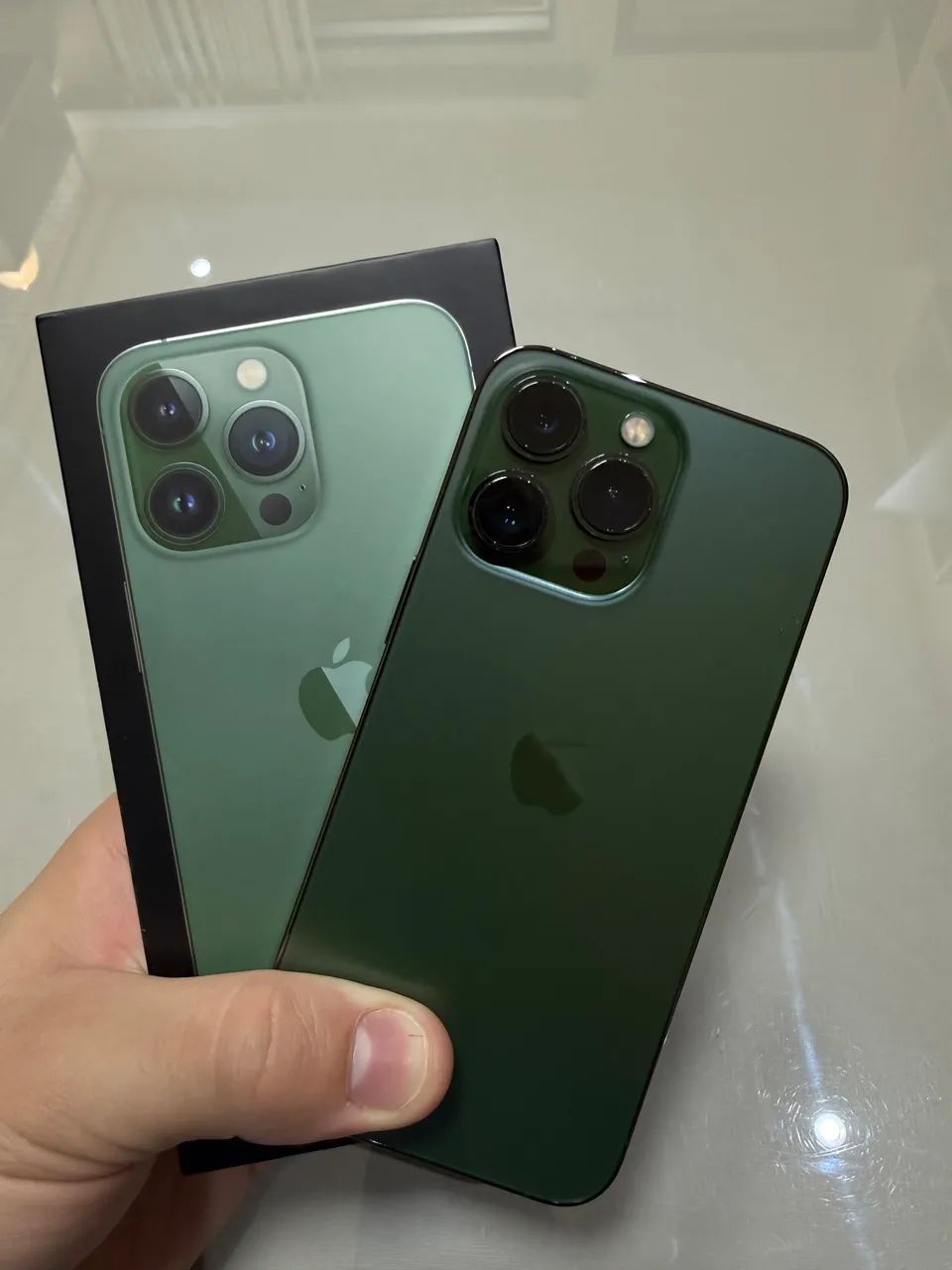 IPHONE 13 PRO 256gb - Alpine Green - Celulares e Smartphones