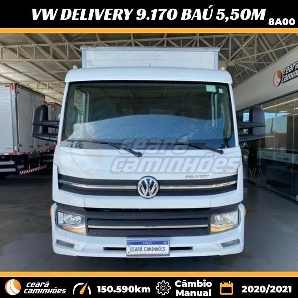 Vw 9.170 Delivery Prime 2021/2022 Baú 5,50m Caminhão 3/4 ( 9-170 / 9170 / 9 170 ) - Foto 2