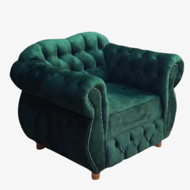 Poltrona Chesterfield Veludo Nova Direto da Fábrica - Foto 2