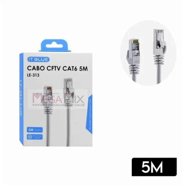 Cabo de Rede CFTV CAT6 5M LE-313 - It-Blue 007681
