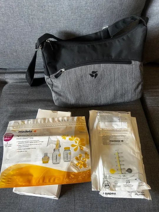 KIT BOMBA DE LEITE ELÉTRICA DUPLA - MEDELA - Foto 2