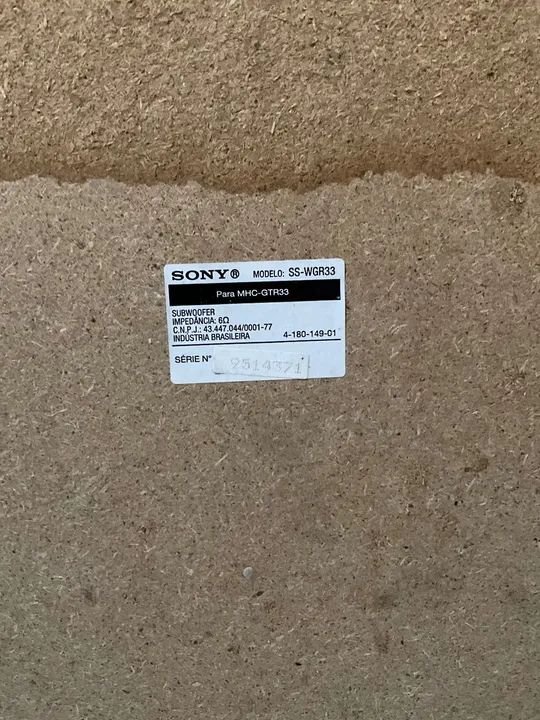 Caixa de Som Sony com Subwoofer - 3 Pecas - Foto 5