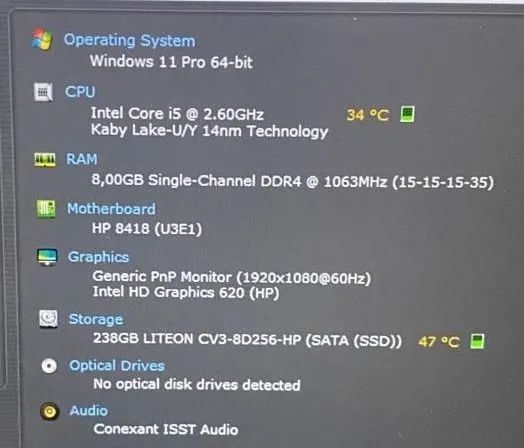 Hp Elitebook 840 G4 I5 7300U Ssd 256 Gb Nvme 08gb Ddr4 Tela 14 Fhd Usb tipo C - Foto 2