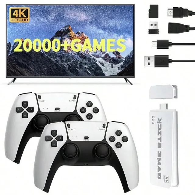 Promoção: Gamestick Retrô M15 Plus 4k, 64gb, 2 Controles 20 Mil Jogos - Foto 2