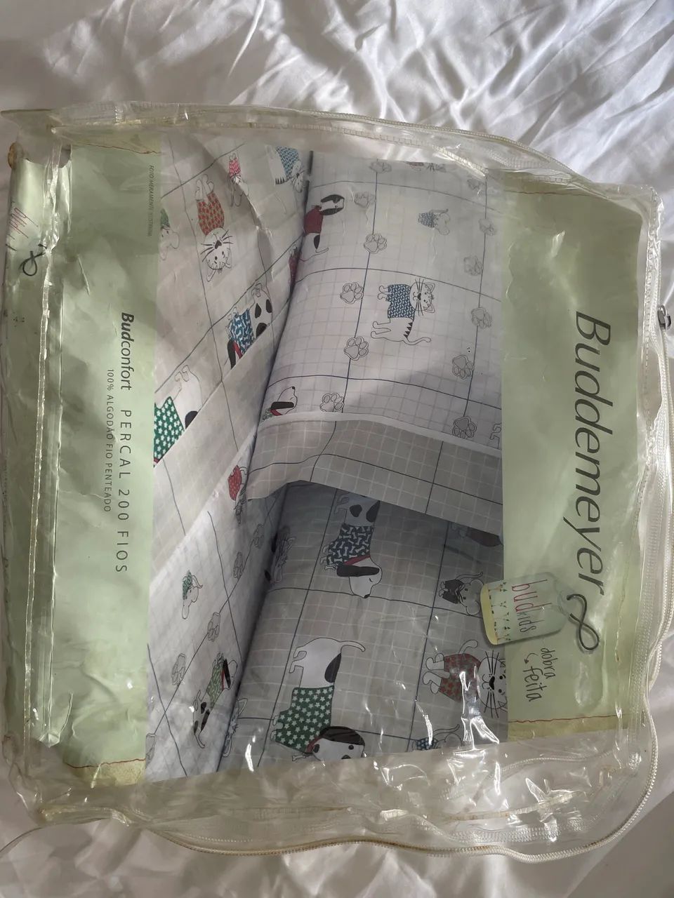 VENDO Jogo lençol solteiro Buddemeyer infantil 100% algodão fio penteado 200 fios  - Foto 4