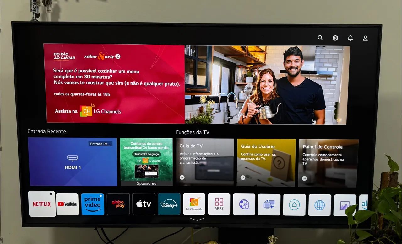 Smart TV LG 50? 4K UHD com Wi-Fi, Bluetooth e Inteligência Artificial