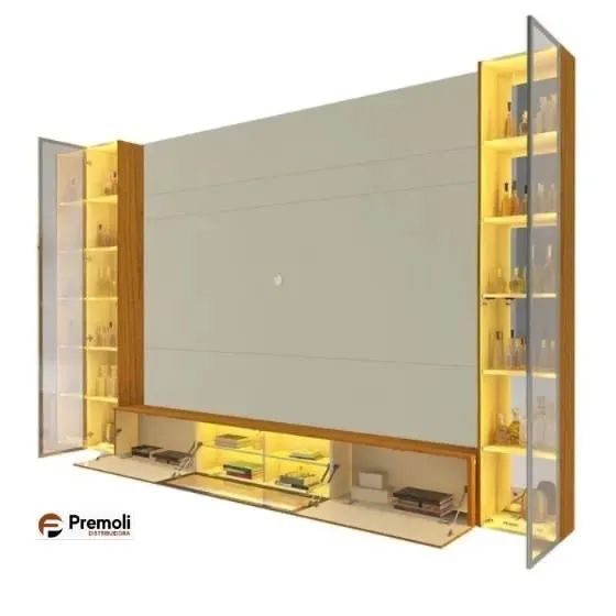 Painel home tv até 90 polegadas 2.93 largura com reflecta led R$ 5.500,00 a vista  - Foto 3