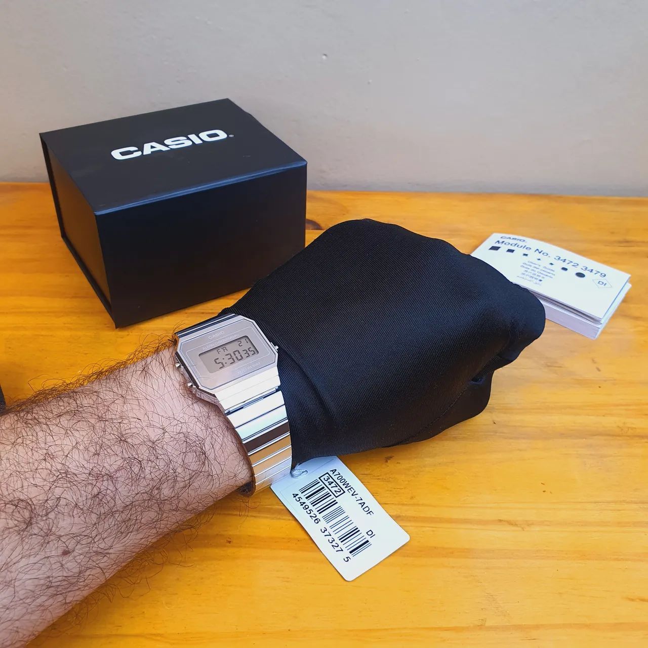 Casio A700WEV prata espelhado  - Foto 4