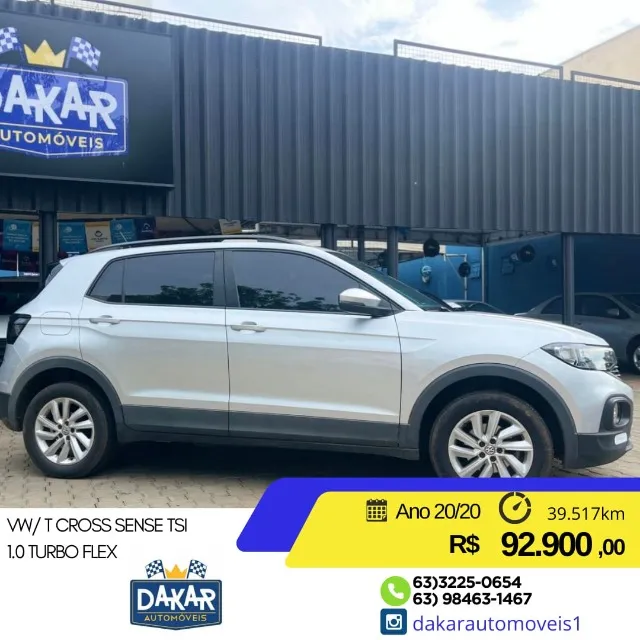 VW/ T-cross sense 200 TSI 1.0 aut. 2020/2020