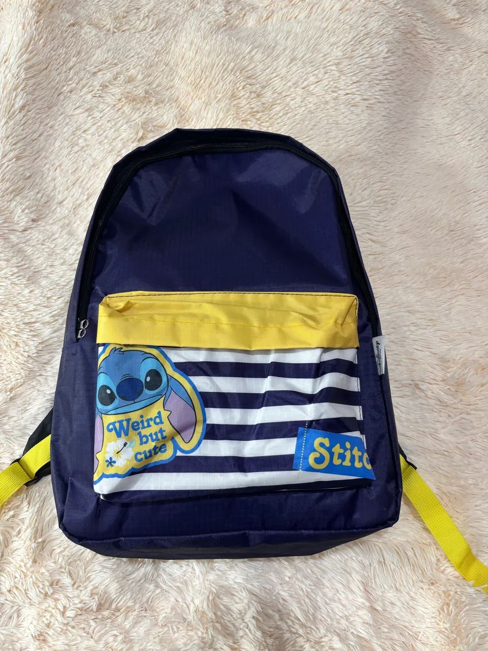 Mochila Escolar Stich Disney Nova  - Foto 2