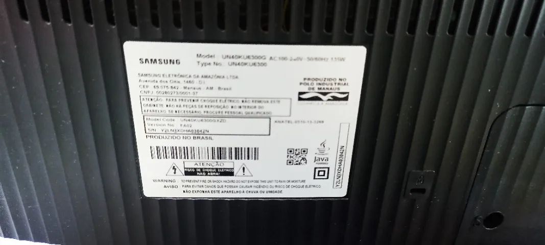 Smart TV Samsung 40" UN40KU6300 Curva - Com Defeito / Para Peças ou Conserto - Foto 4