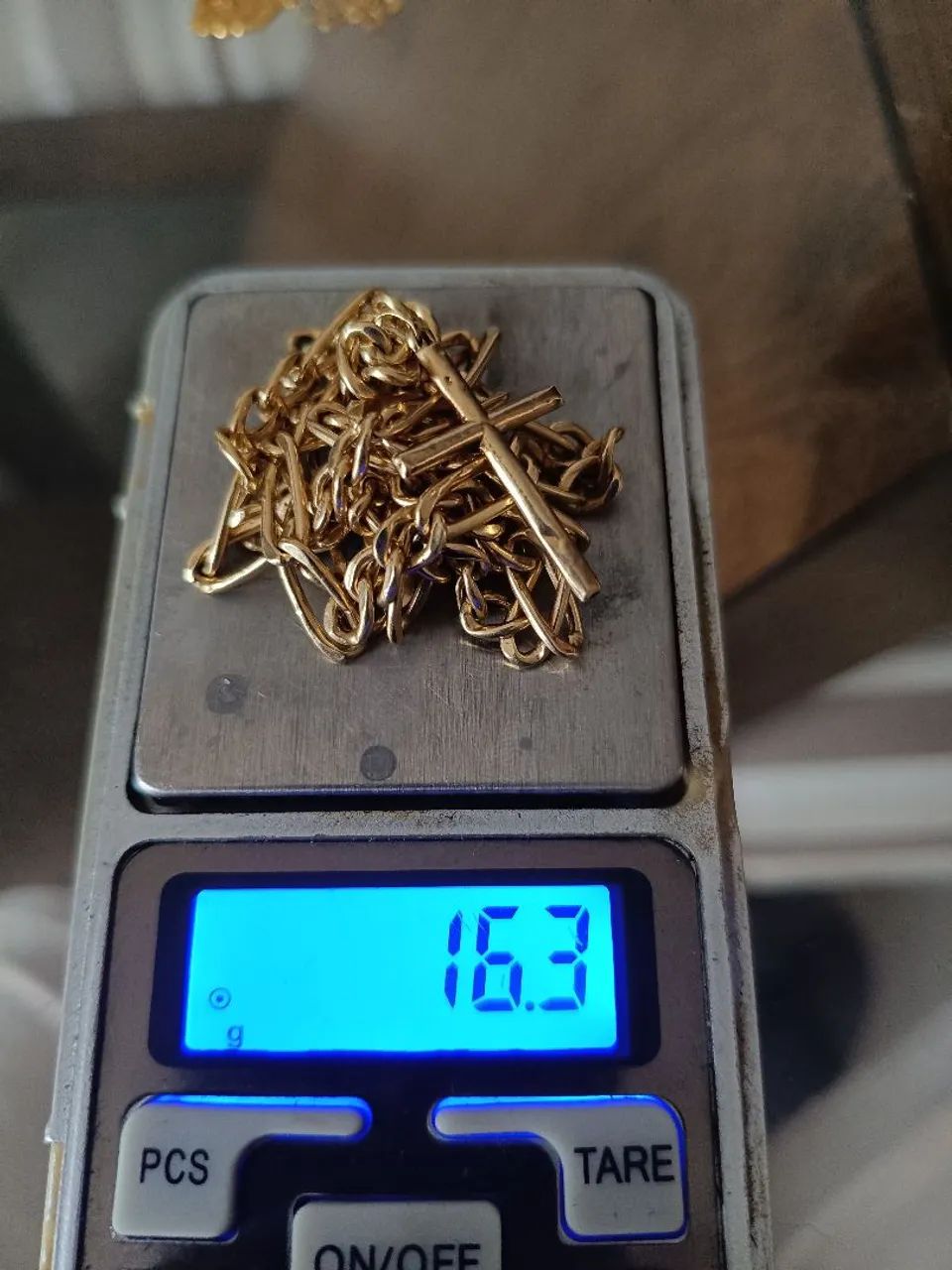 Corrente de ouro 18 numerada 750 - Foto 2