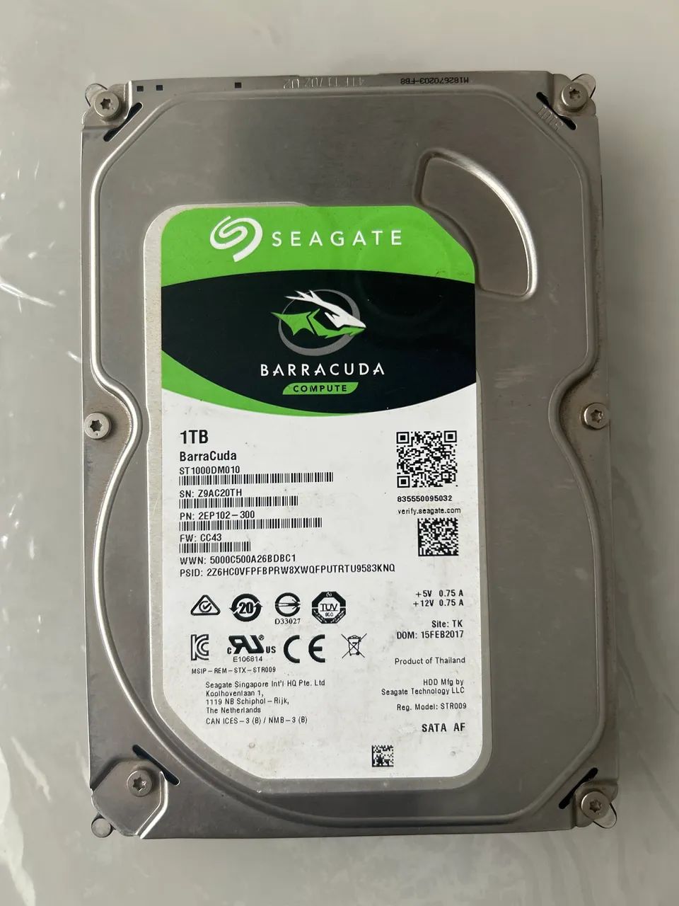 HD 1TB Seagate 100%