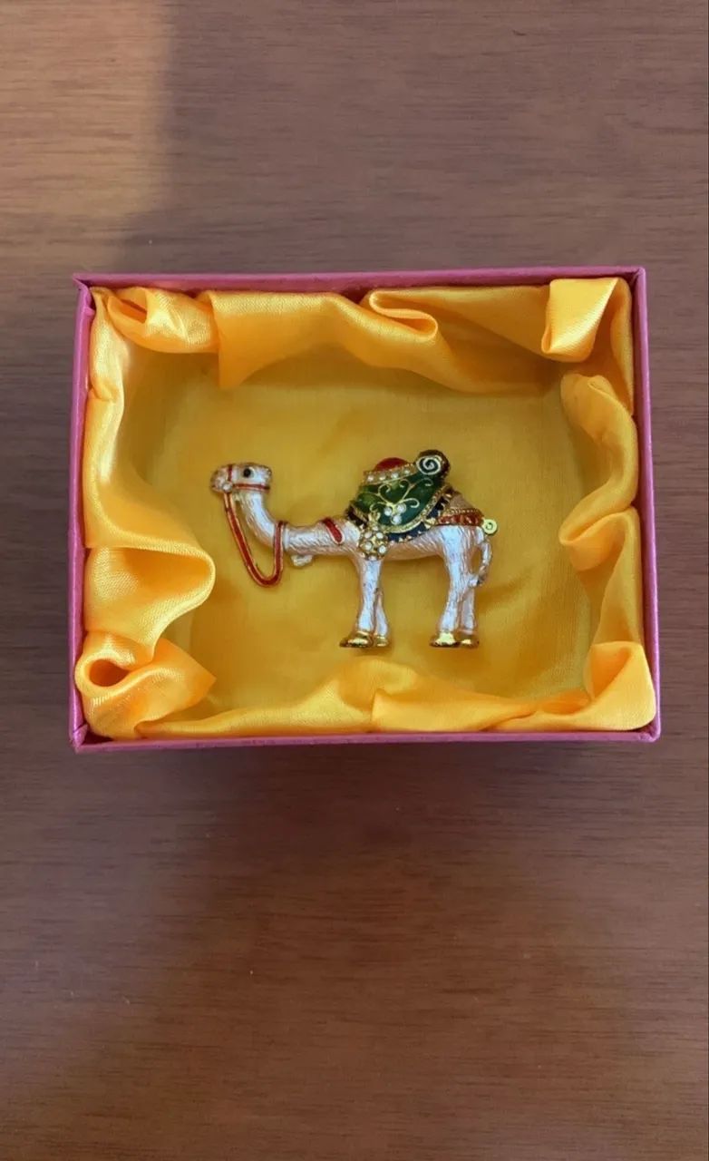 Mini porta joias de camelo 