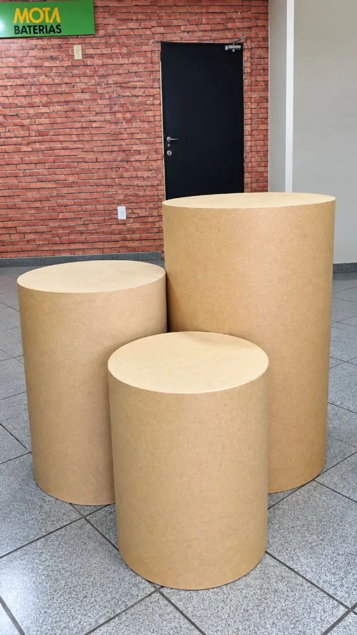 Jogo de cilindros em MDF para pegue e monte 