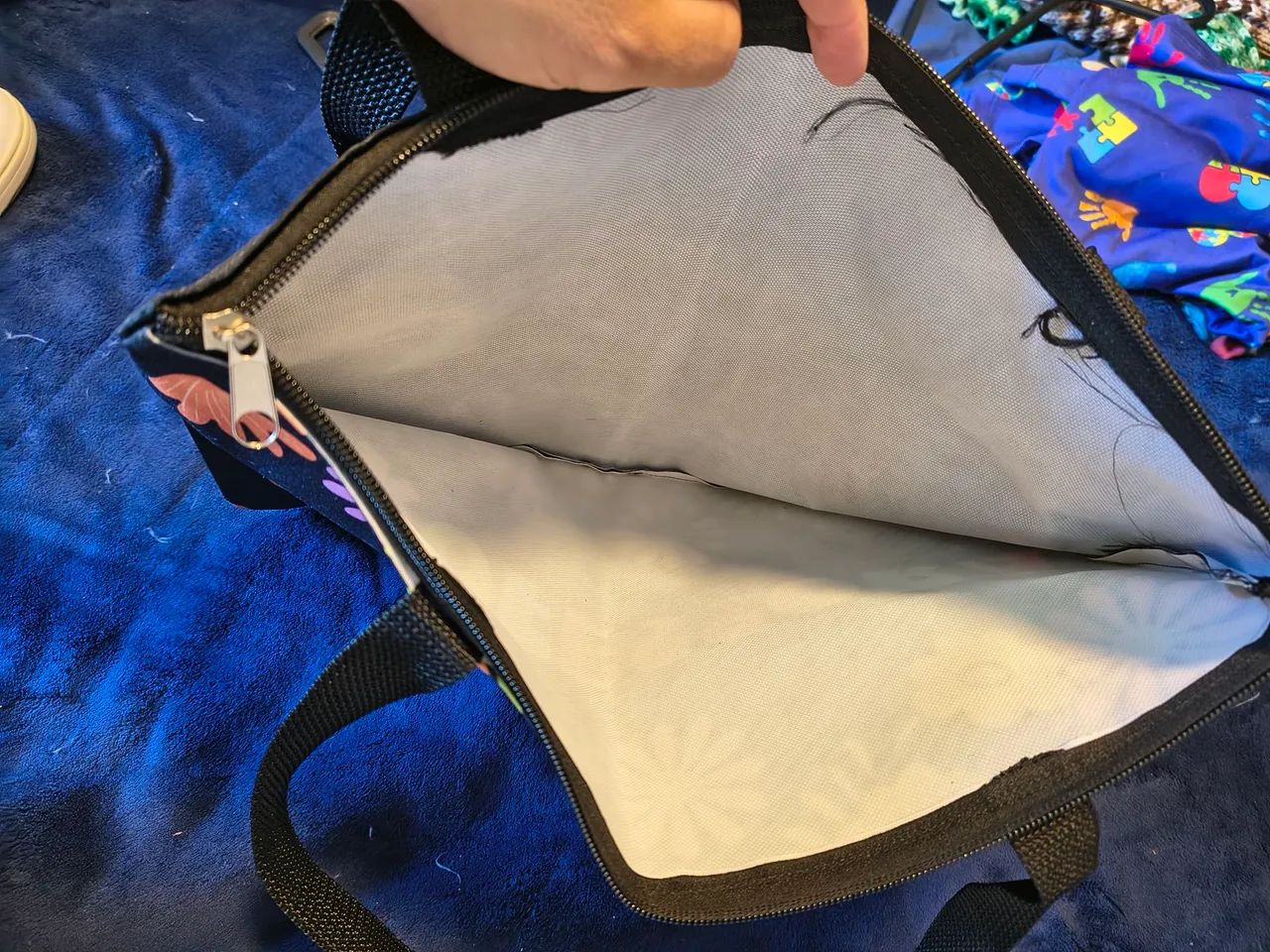 Bolsa professora lona espaçosa  - Foto 3