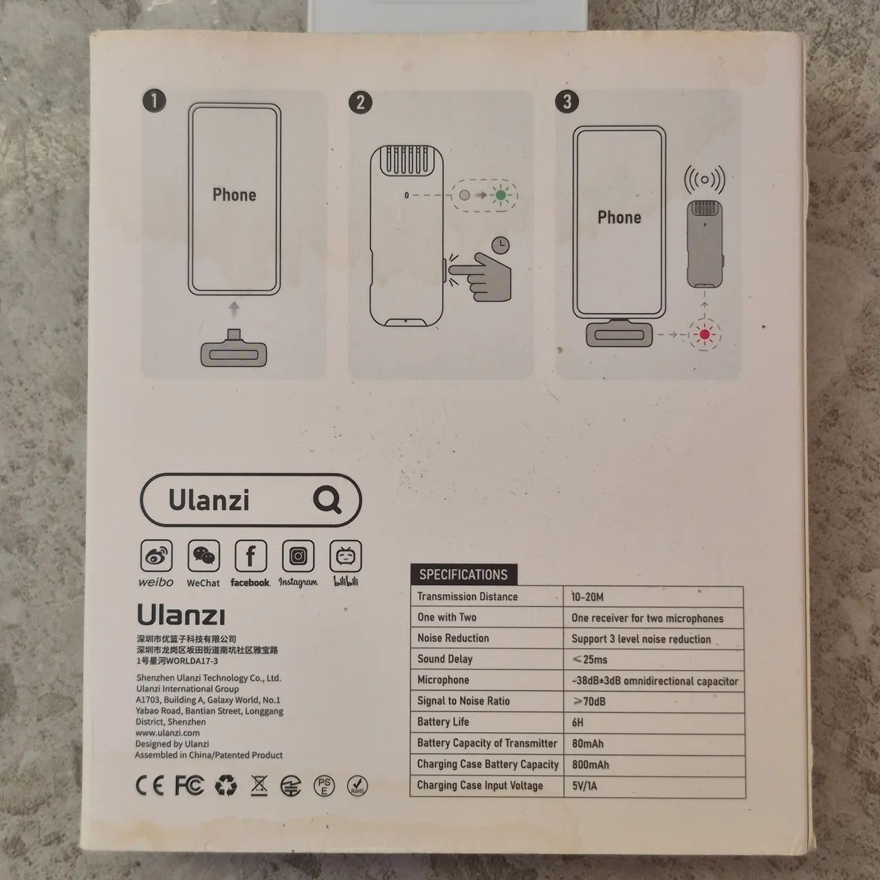 Microfone Lapela Duplo Ulanzi J12 Lightning (iPhone) - Foto 4