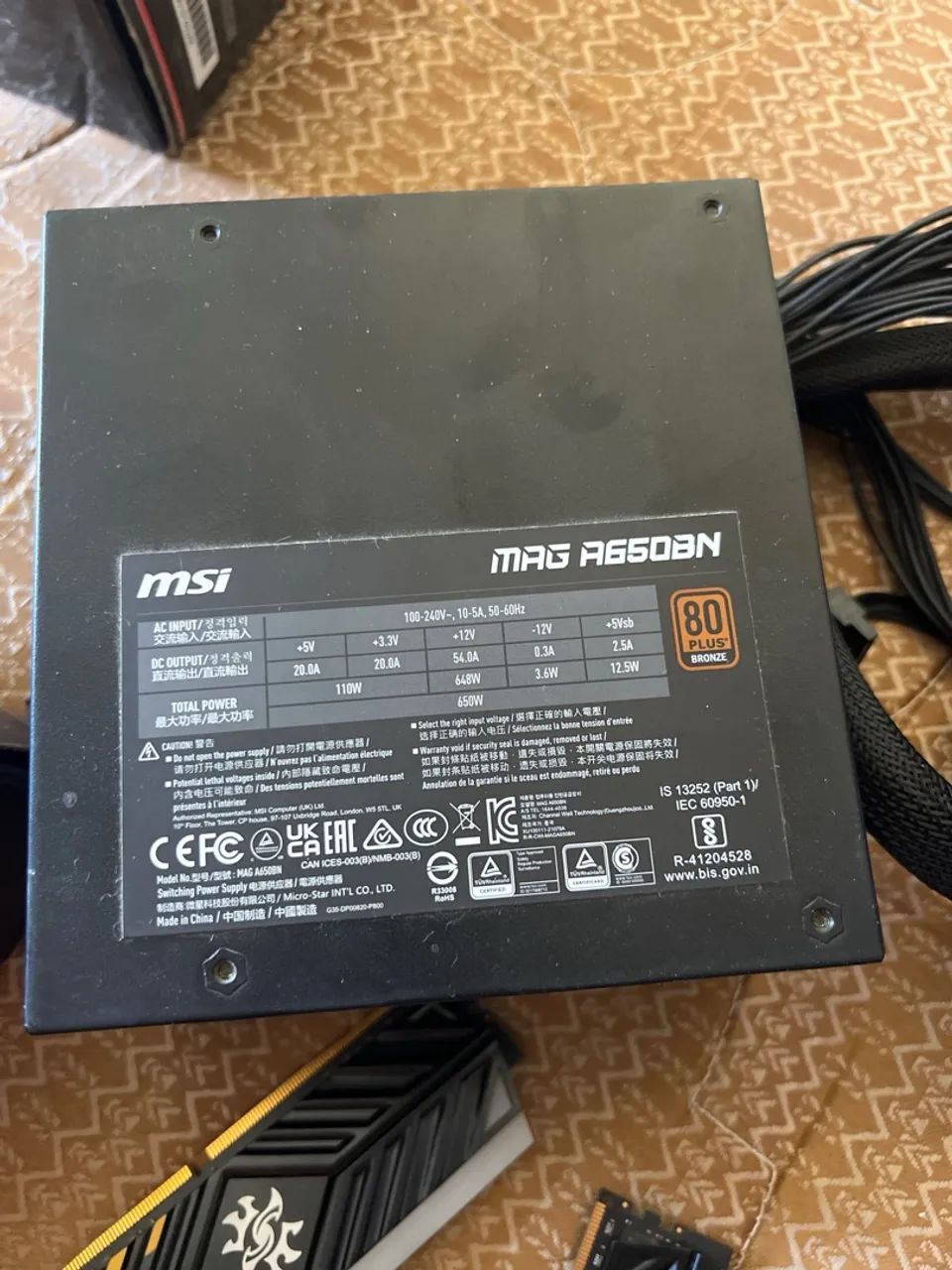 Fonte MSI Mag 650w  - Foto 2