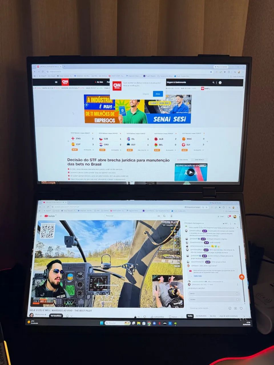 MONITOR DUPLO PORTÁTIL 18,5 - Foto 4