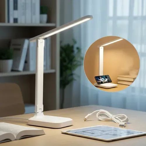 Luminária de Mesa com LED e Porta Objetos - Foto 2