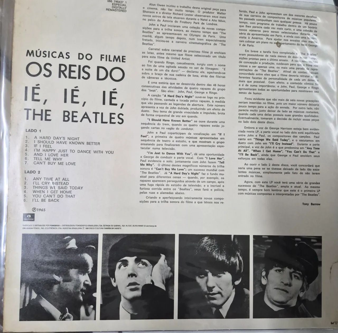 LP Vinil The Beatles - A Hard day's night - Foto 2