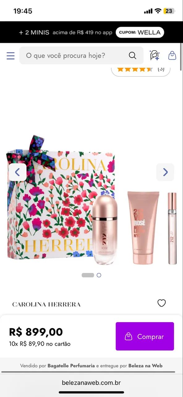 Kit 212 vip rose  - Foto 2