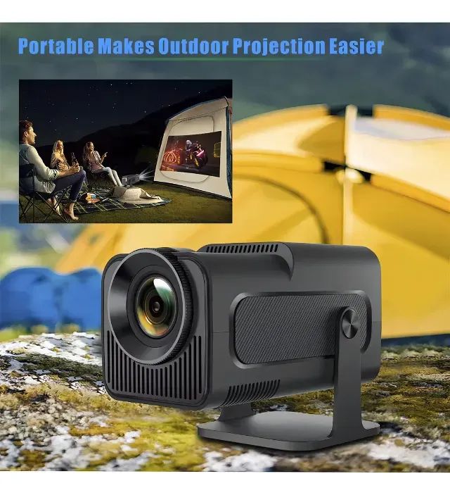 Mini Projetor Hy320 Wi-fi Android Smart Tv Streaming Bluetooth Cor Preto 