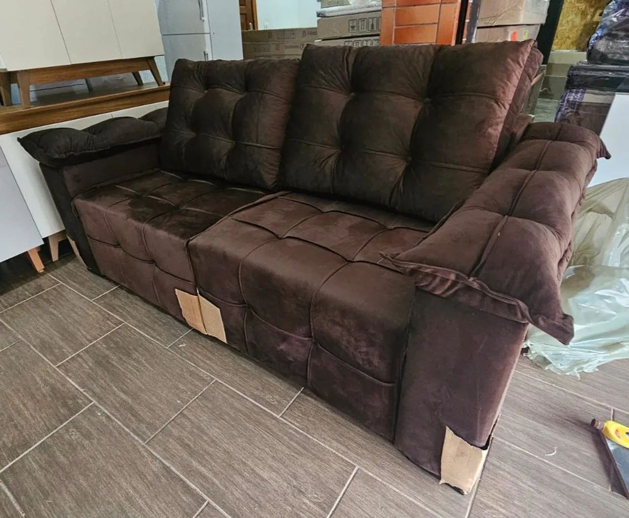 SOFÁ RETRÁTIL NOVO - ENTREGAMOS  - Foto 3