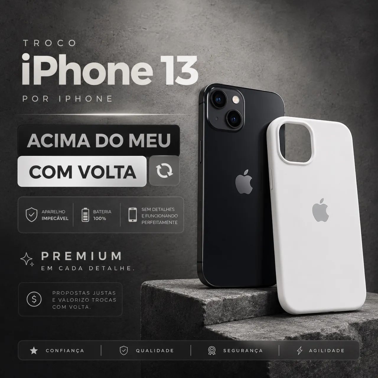 iPhone 13 - Troco em outros iPhones com volta