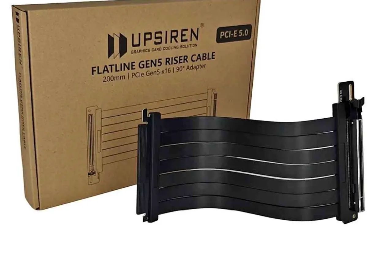Cabo Riser UPSIREN Flatline Gen5 de 200mm com adaptador  de 90 graus