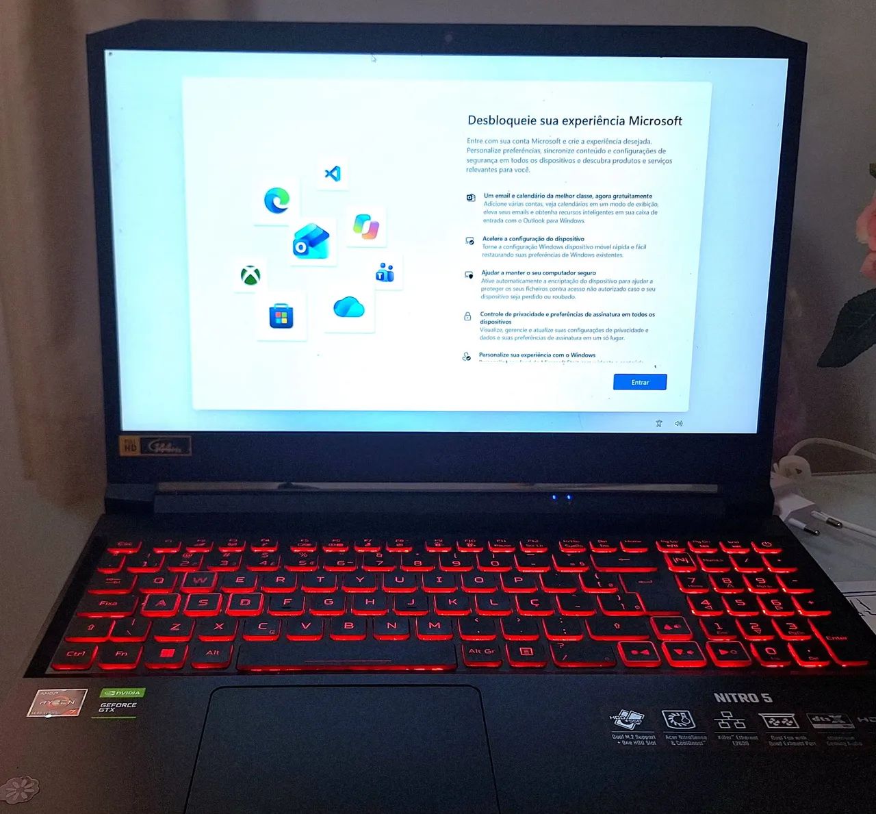 Notebook Gamer Acer Nitro 5 Ryzen 7 GTX 1650 - Foto 4