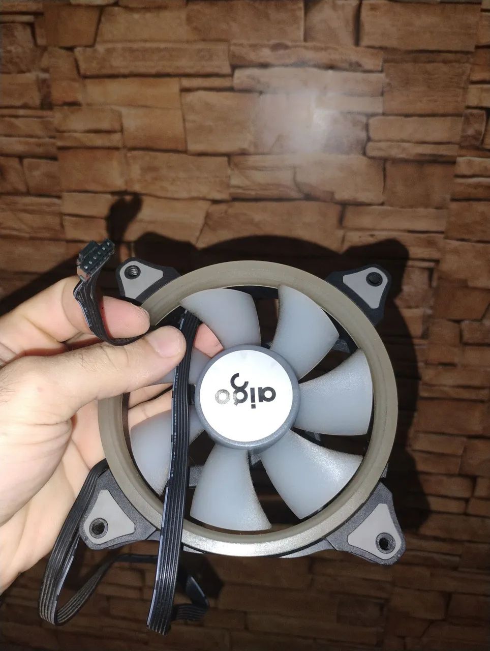 Kit 5 fans Aigo Autora C5Pro + Controladora - Foto 2