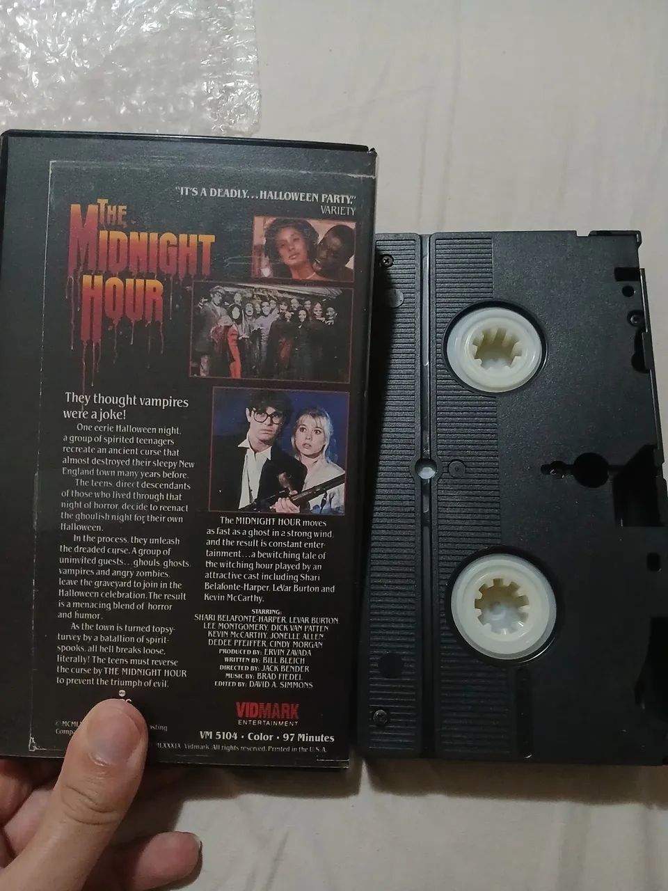 Vhs importada a hora do terror the midnight hour classico do sbt - Foto 3