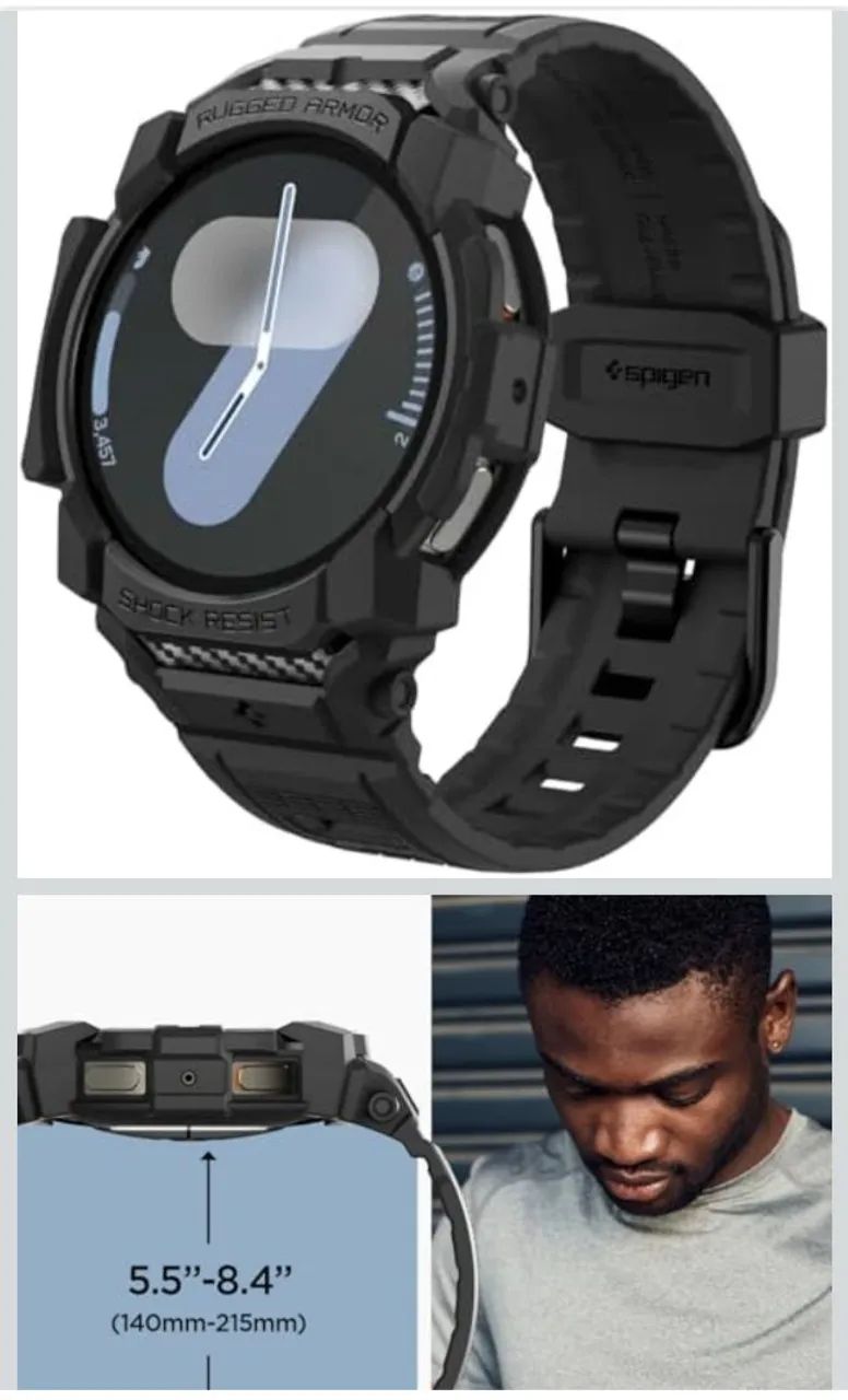Pulseira Galaxy Watch 7 40mm Spigen Rugged Armor Pro - Foto 3