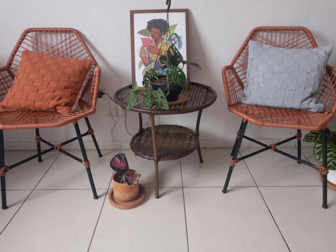 2 cadeiras Tropicália ferrugem - Foto 2