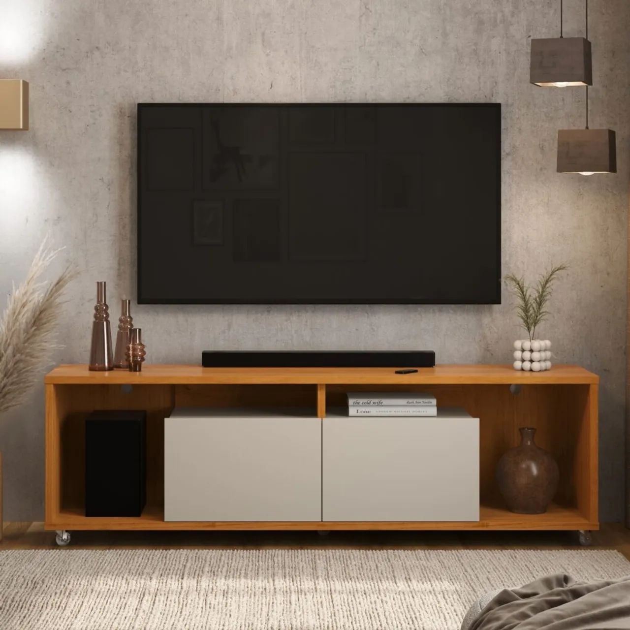 Rack móvel 1.8 para TV de até 75 polegadas - ENTREGA HOJE !!! 