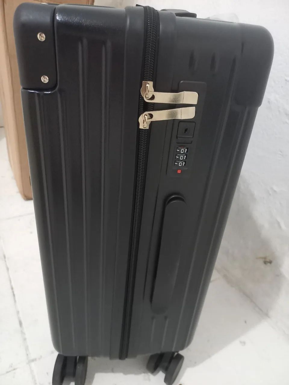 Mala de viagem cabine com rodinhas com senha - Foto 4